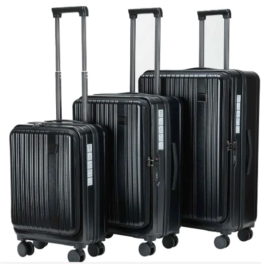 20.25.29 inch black travel case