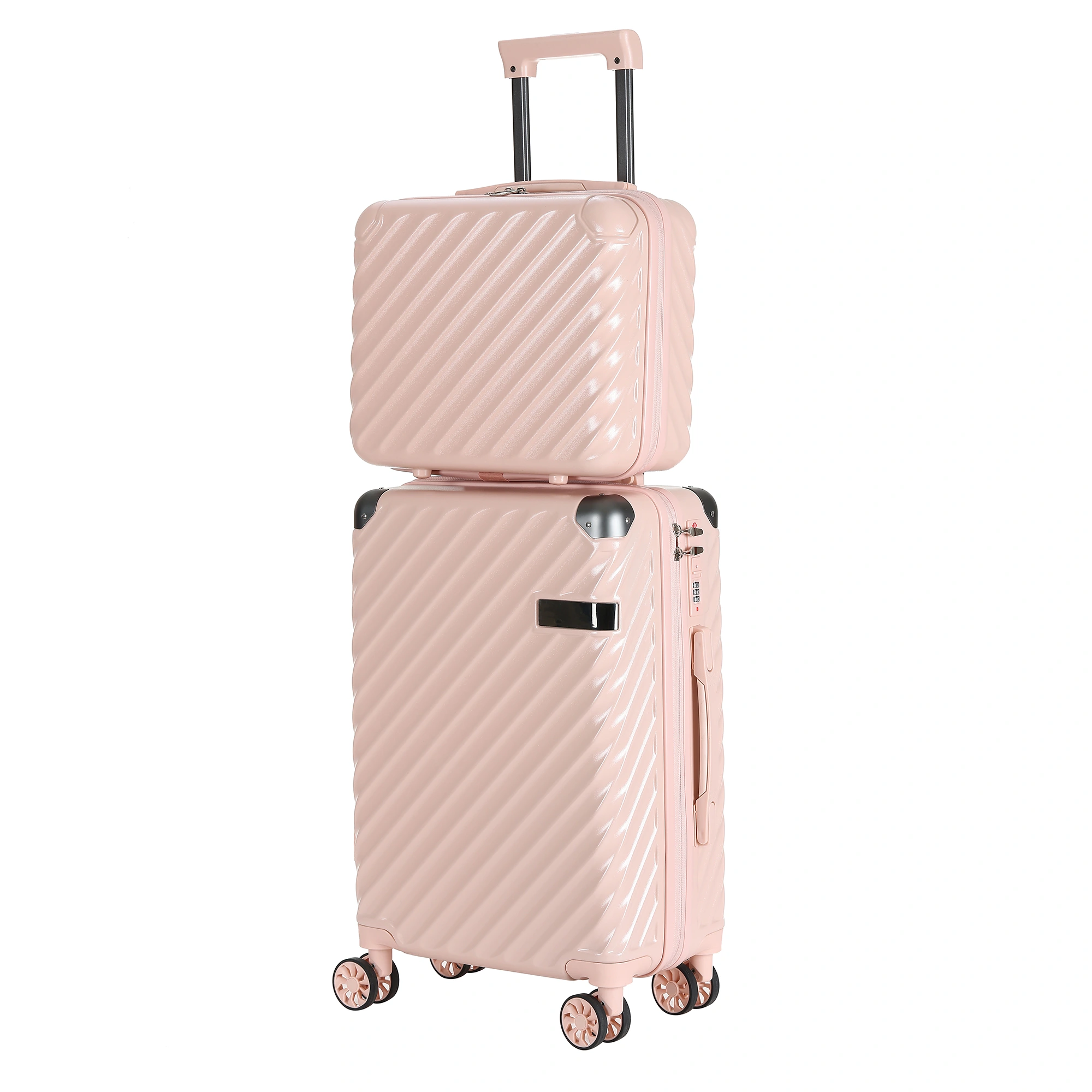 PC ABS suitcase set with universal wheels