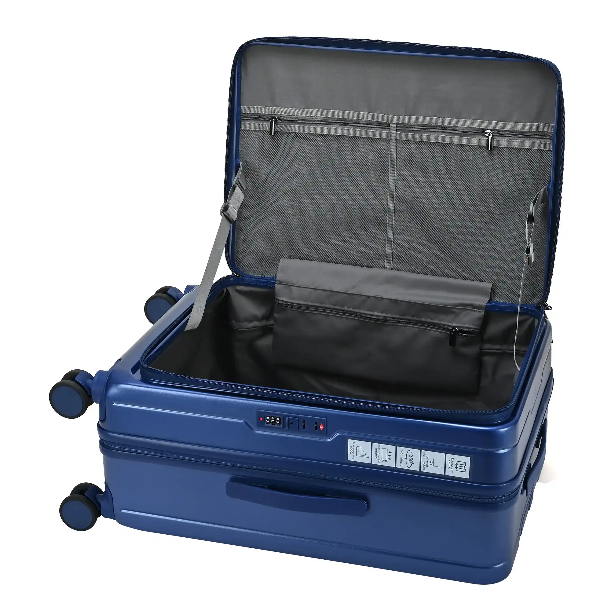 Pengteng's front-opening travel luggage