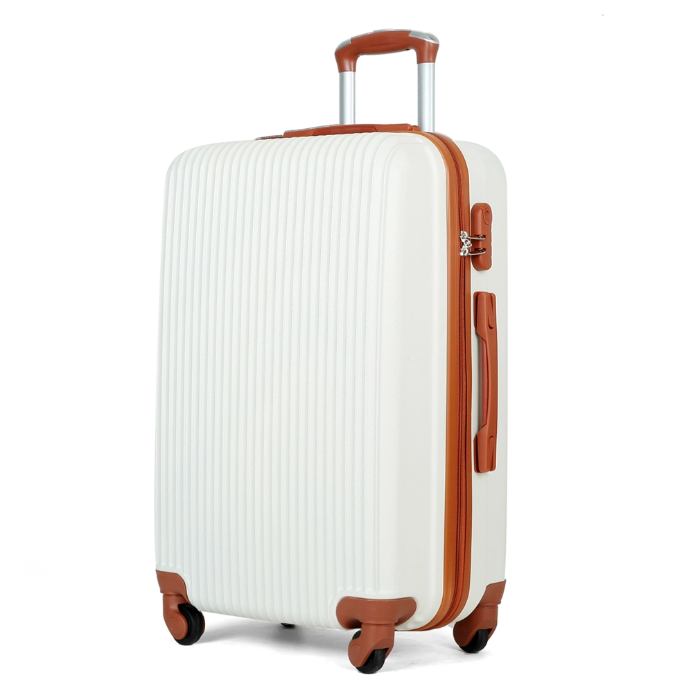 white hard shell suitcase