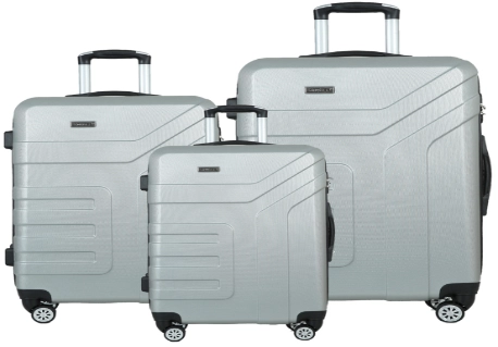 24 inch travel case from Chinese factory – silver+ABS material