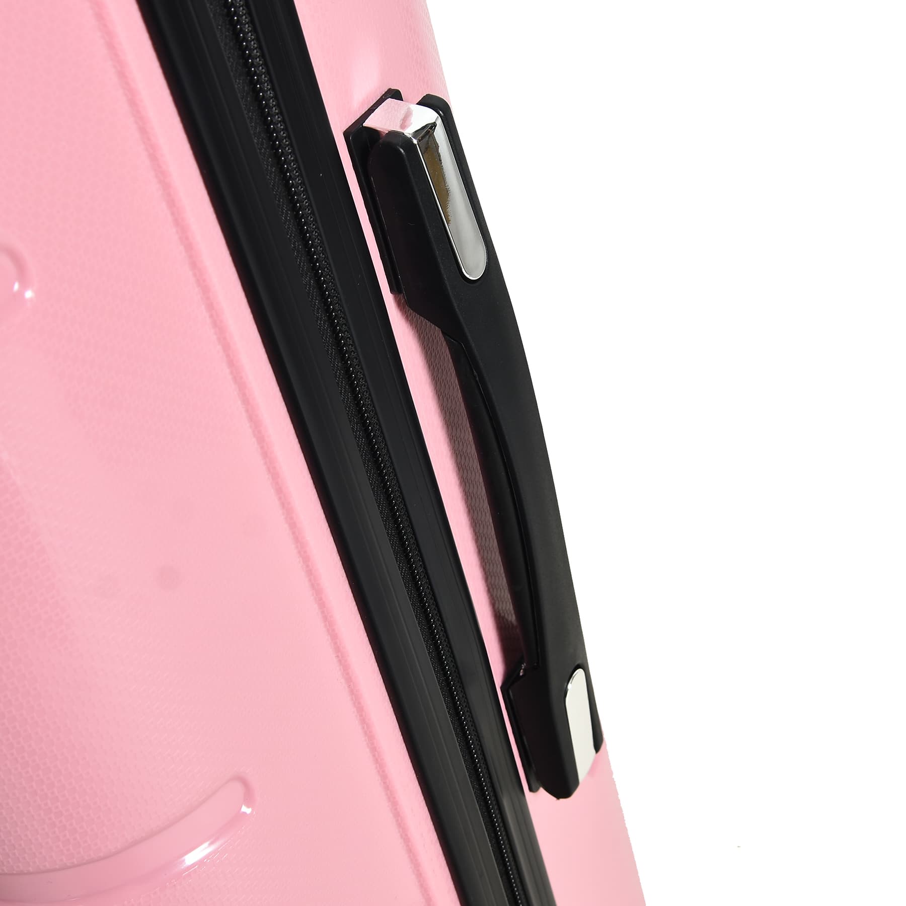 Pink hard shell PP luggage compartment -20 inch swivel wheel suitcase, lightweight and durable