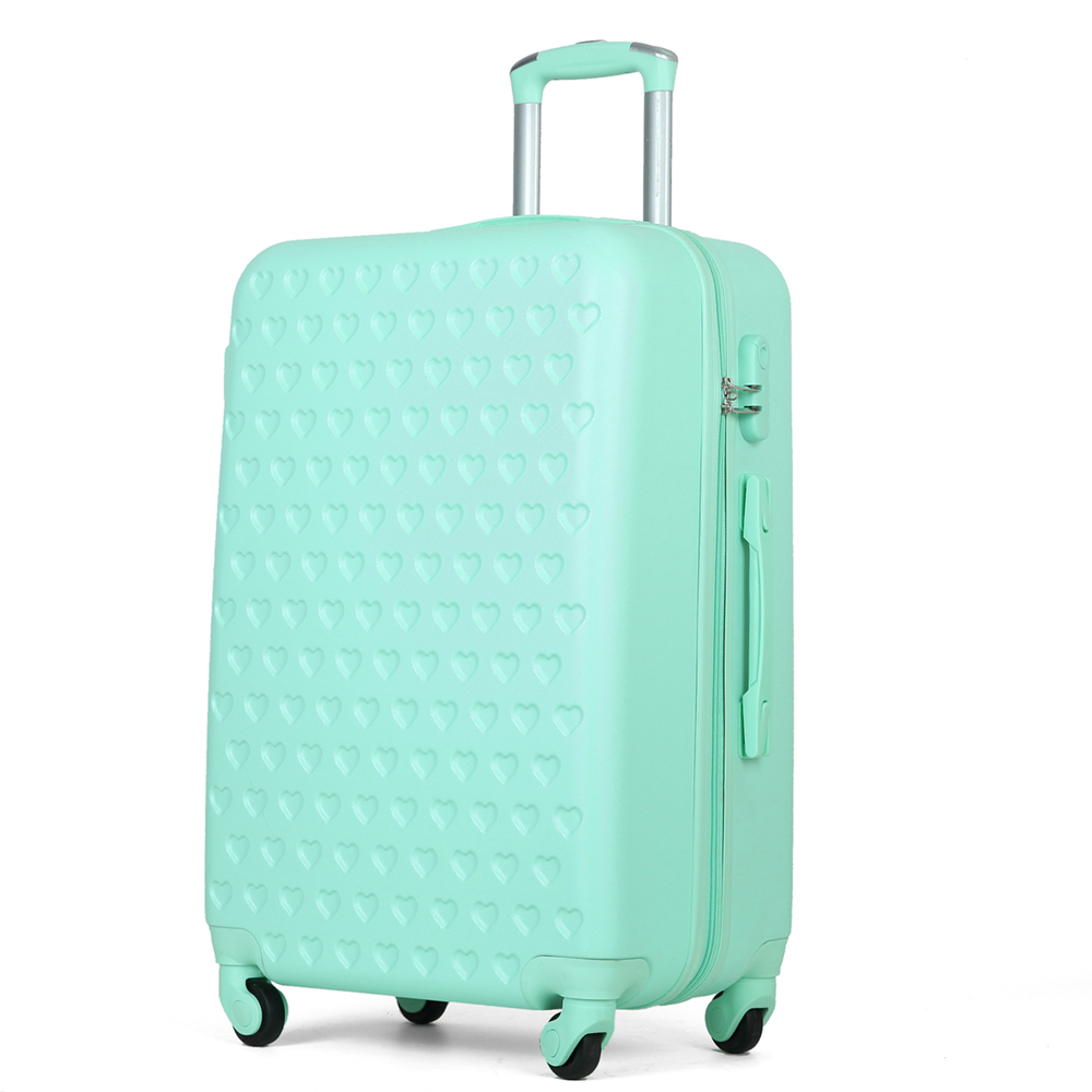 China Factory Wholesale Abs Luggage Plastic Spinner Luggage With Organizer Sections