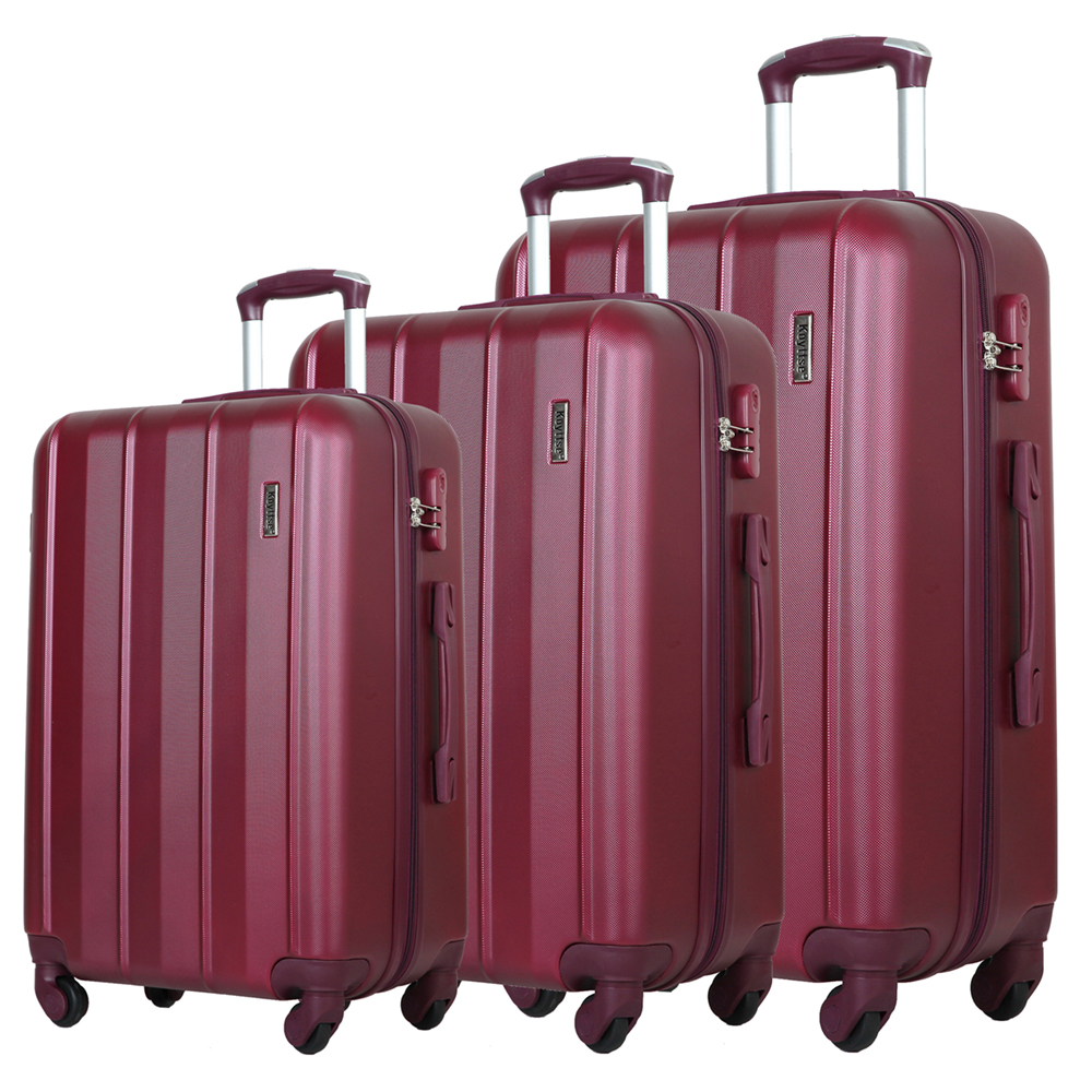 China Factory Wholesale Luggage Sets 3 Piece Abs Custom Lightweight Cabin Luggage