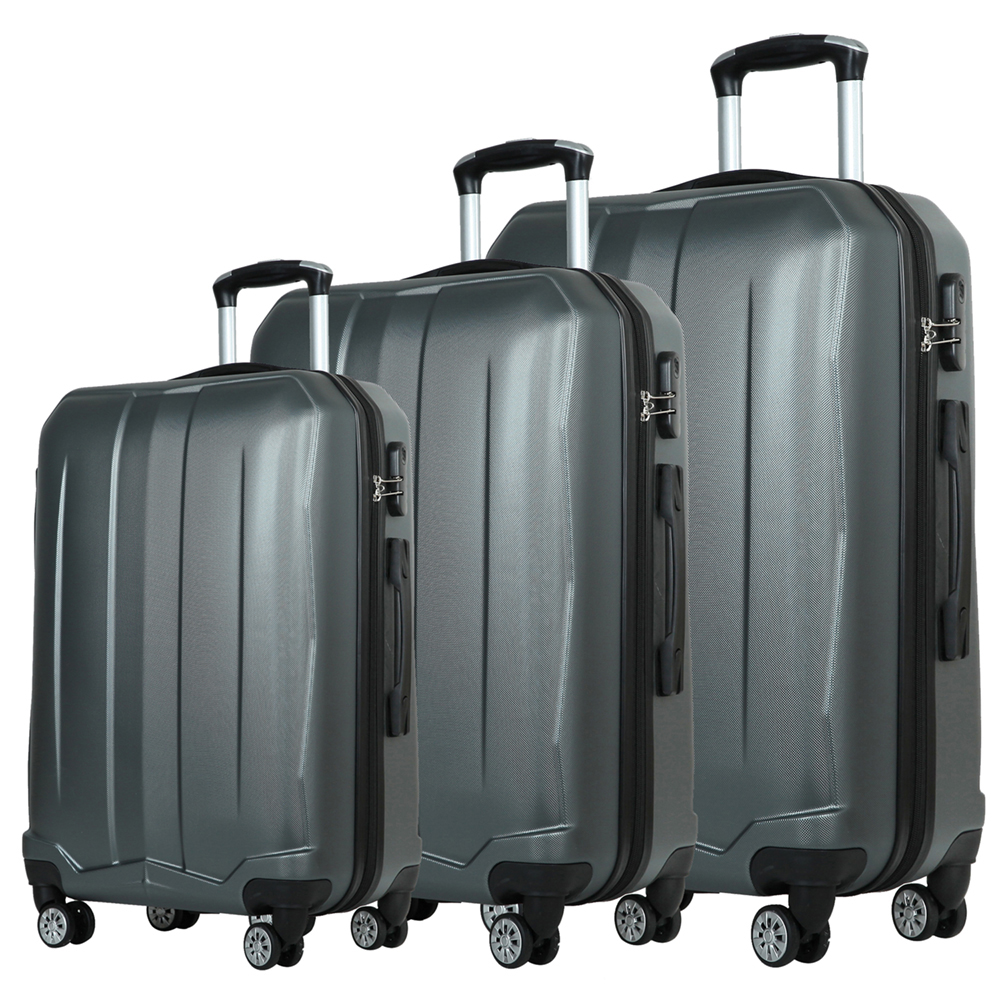 OEM ODM Manufacturer Custom Logo ABS Trolley Travel Suitcase Sets Luggage With Tsa Locks