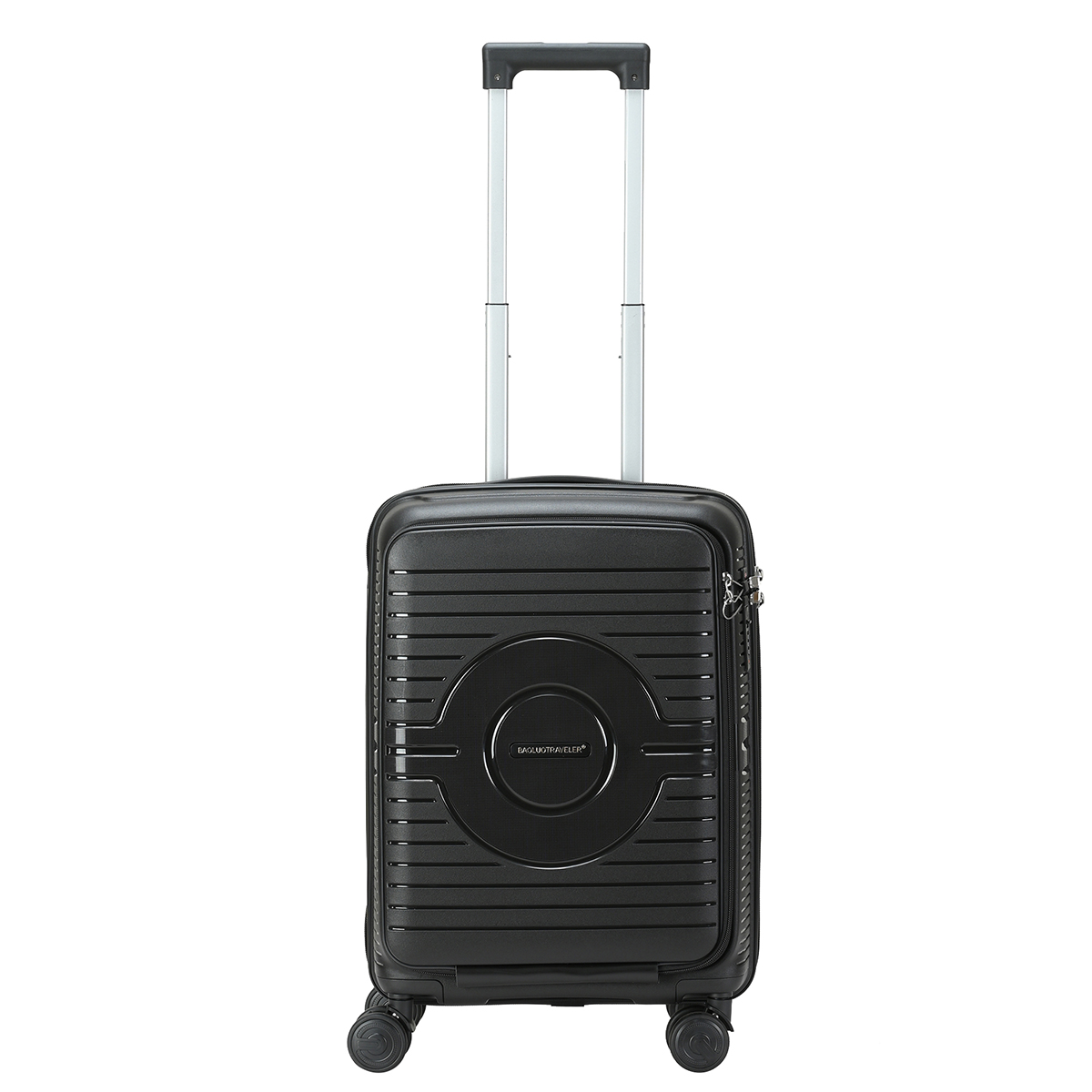 PP daily durable luggage set – large capacity 2-piece travel suitcase with front cover