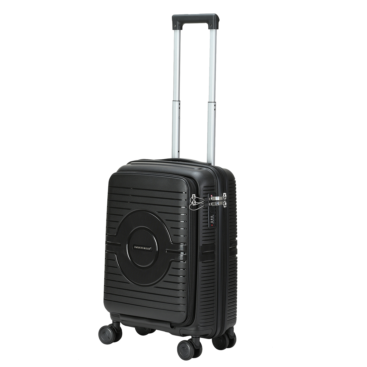 PP daily durable luggage set – large capacity 2-piece travel suitcase with front cover