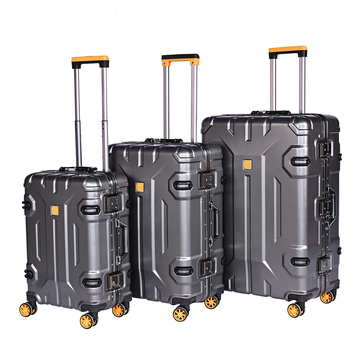 Stylish 3-Piece Luggage Set | High-Quality Carry-On Suitcases | PVC/ABS Material | In Stock