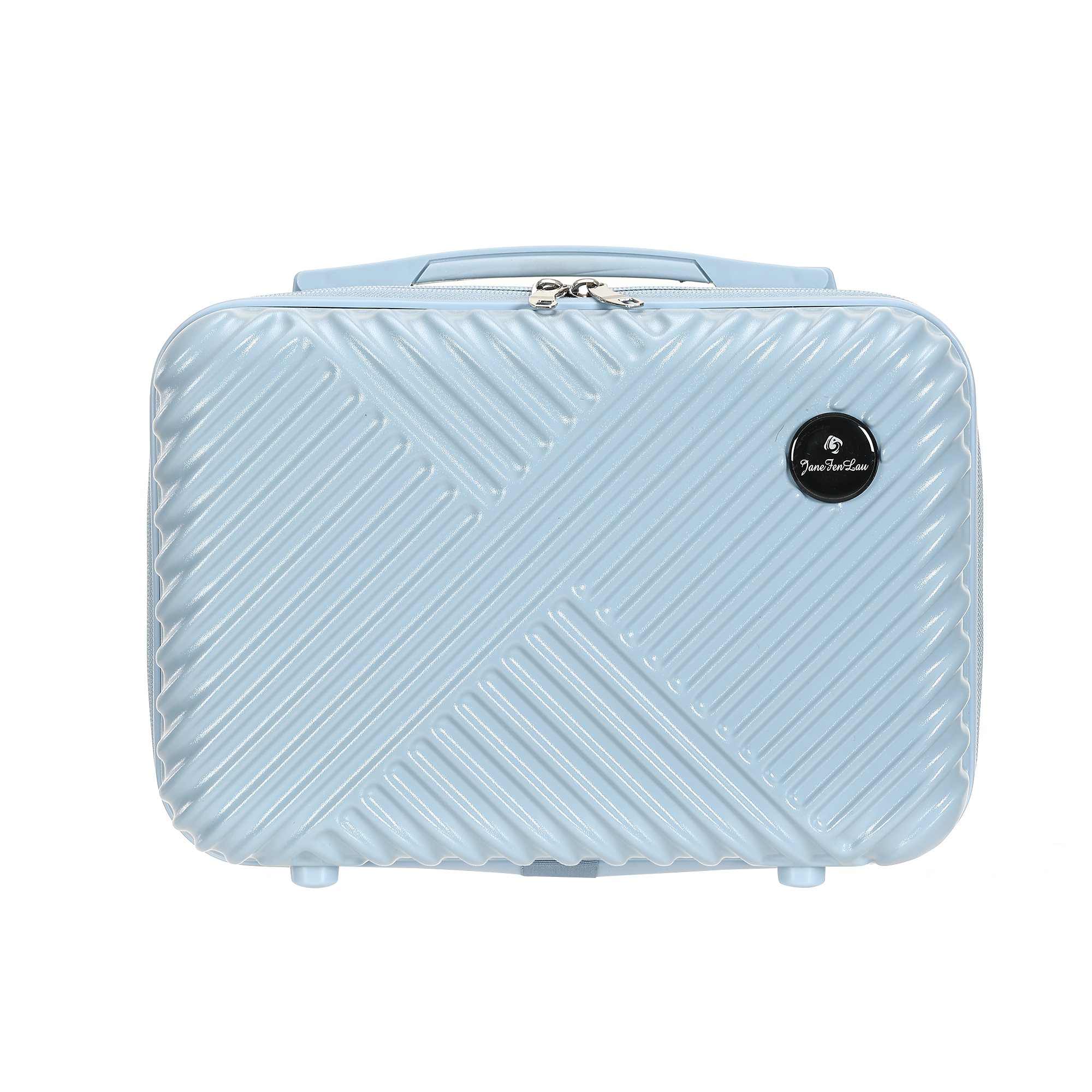 Portable black travel case with makeup bag | Advanced PC material | Password lock | Waterproof and scratch resistant | Suitable for business and vacation travel