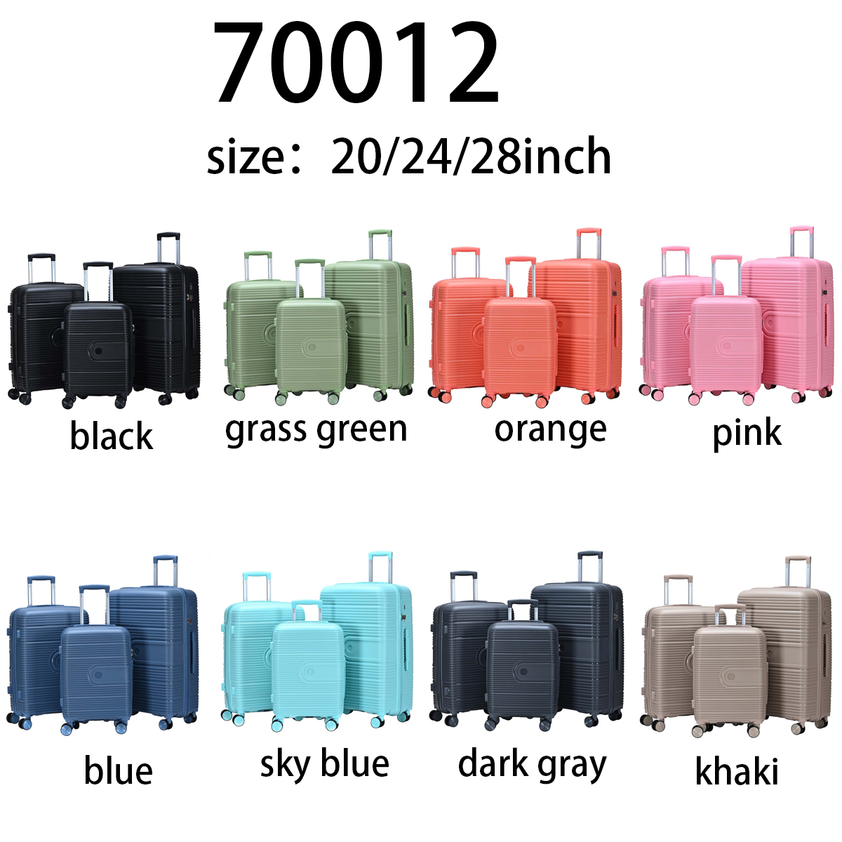 Travel essential luggage -20/24/28 inch suitcase, lightweight and durable, suitable for long and short distance travel